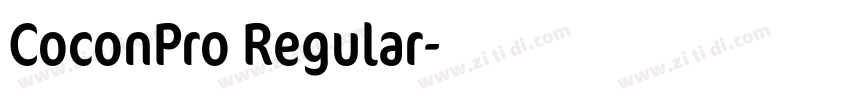 CoconPro Regular字体转换